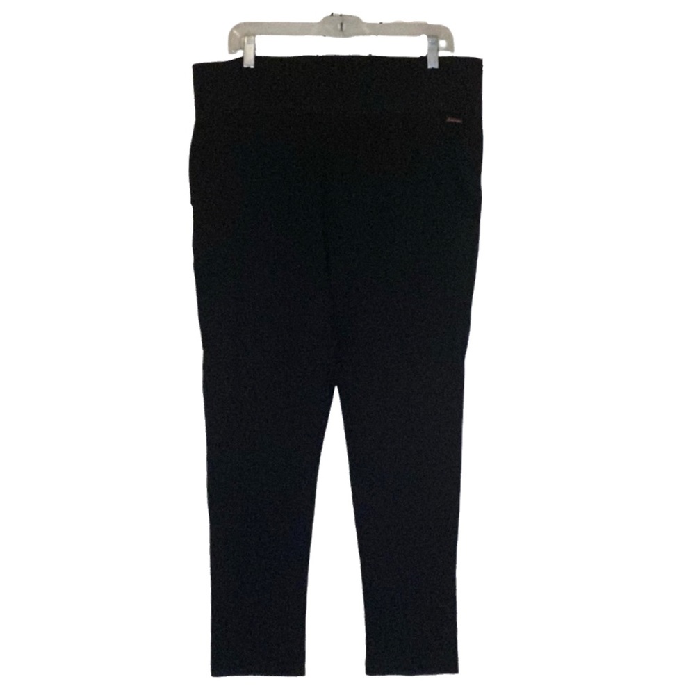 NWOT - Calvin Klein Slim Leg Stretch Pull-On Ponte Black Pants - Size XL